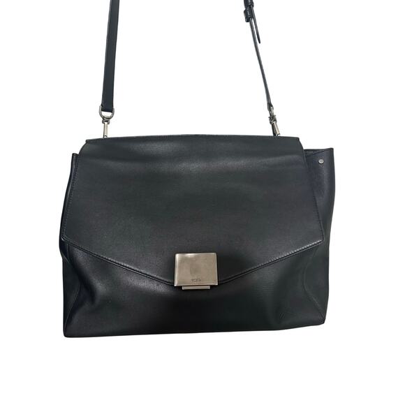 TUMI Mariella Collection Thalia Satchel In Black Calf Leather - Picture 3 of 13